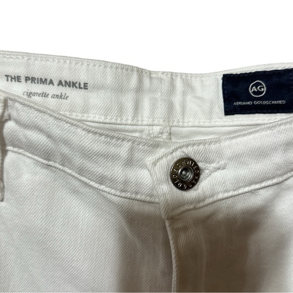 EUC - Adriano Goldschmied The Prima Ankle Jeans - White - size 33 - Picture 3 of 5
